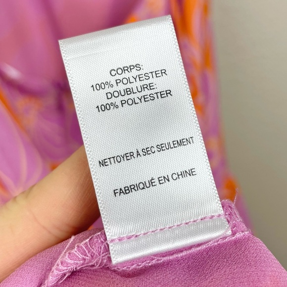 ASTR The Label Women's Large Aneira Dress Orange Purple Floral Maxi Ruffle Strap - Picture 16 of 16